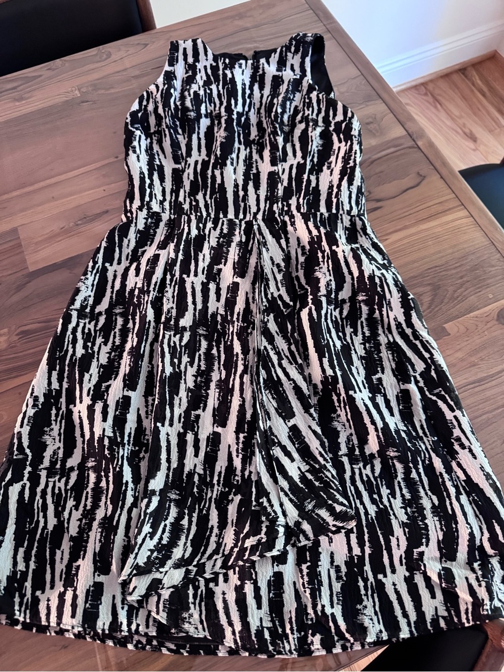 Ann Taylor Black Satin Dress Top